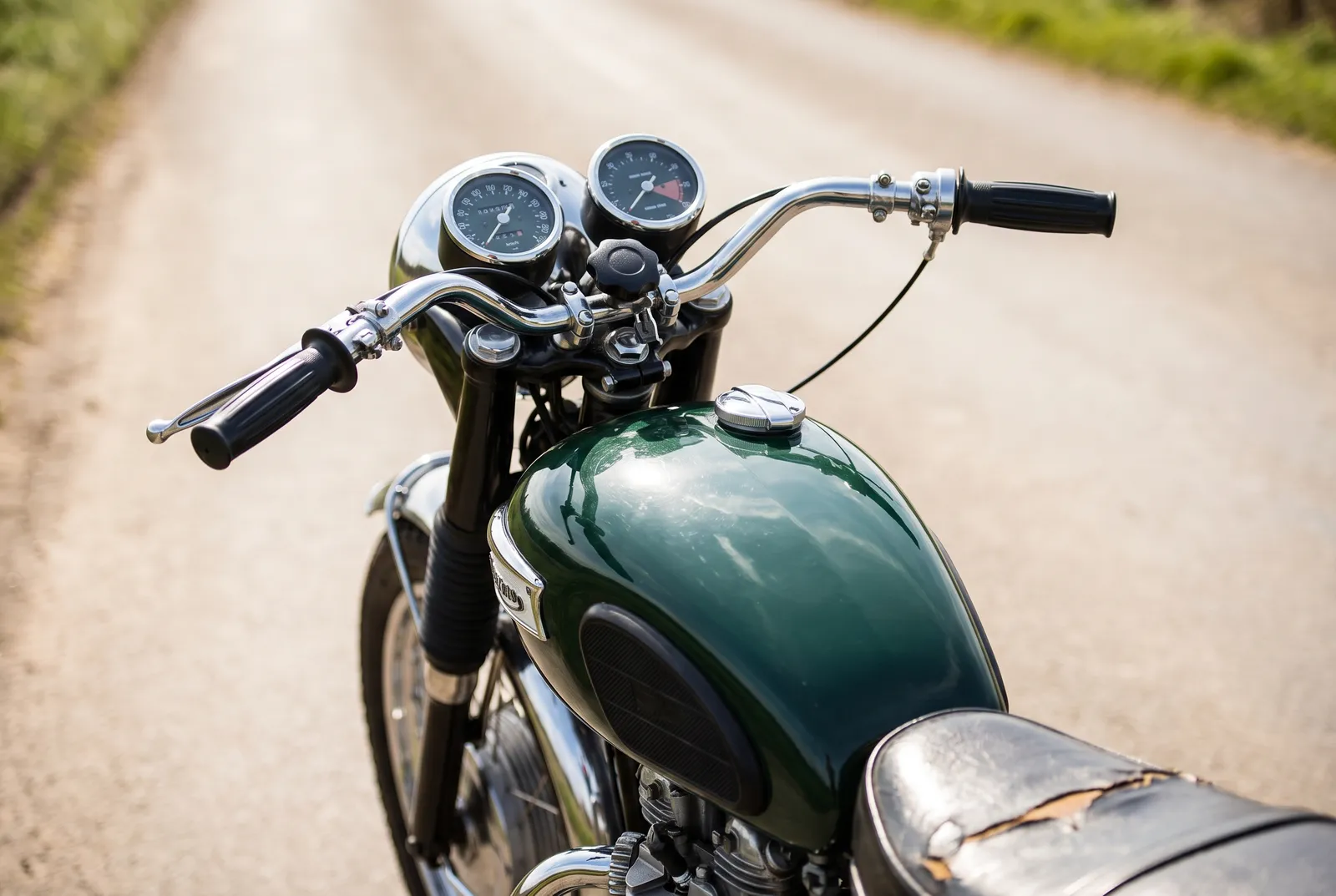 Interieur van een Triumph